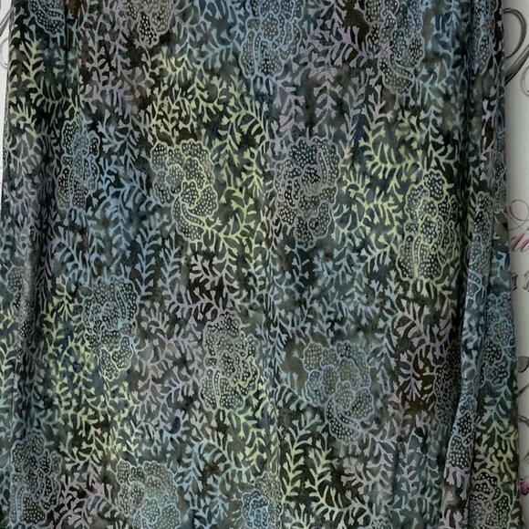 Blue ginger skirt blue green floral flower print ruffle frill hem bottom cute - Picture 6 of 8